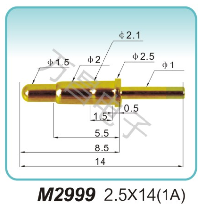 M2999 2.5x14(1A)pogopin	探针