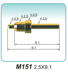 POGO PIN M151 2.5X9.1